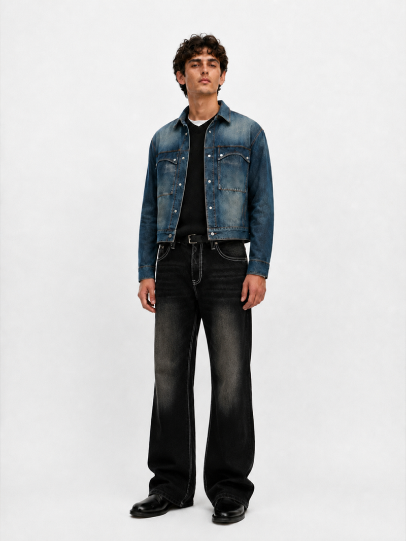 Grady Bronze Fade Relaxed Straight Jean
