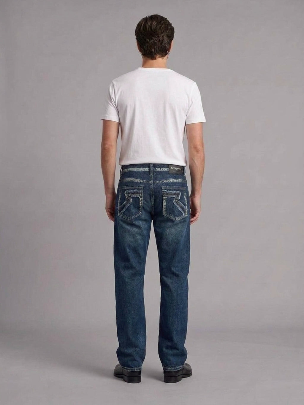 Neil Angular Back Pocket Straight Jean
