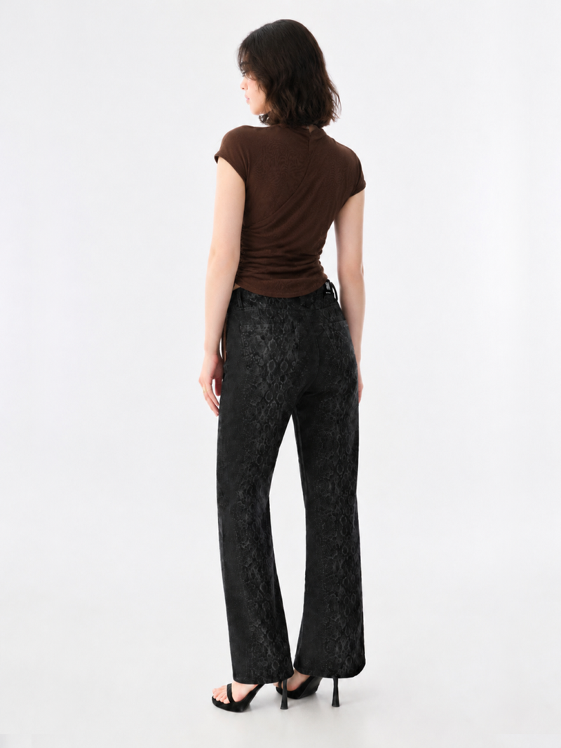 Ruched Drawstring Wrap Top
