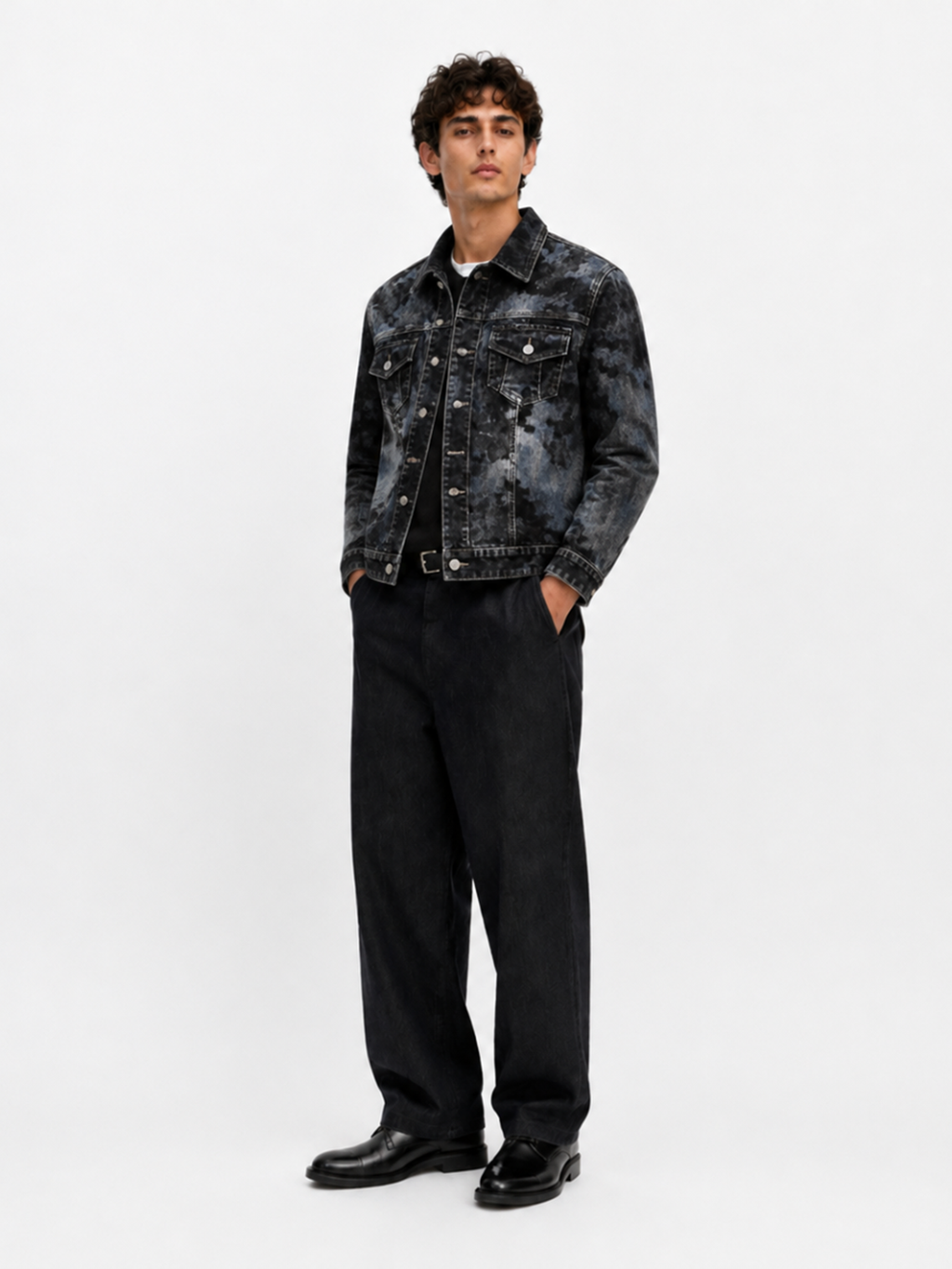 Tonal Camo Denim Jacket