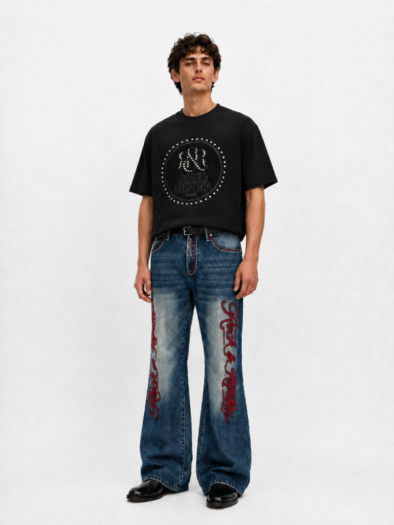 Studded Crest Relaxed T-Shirt