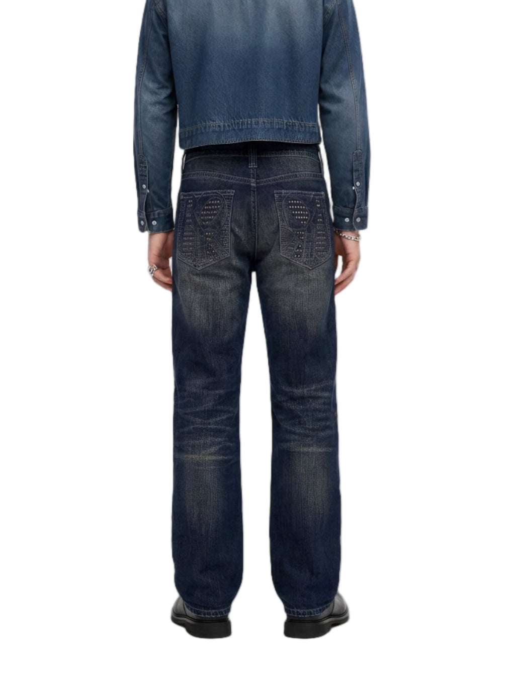 Neil Studded Straight Leg Jean