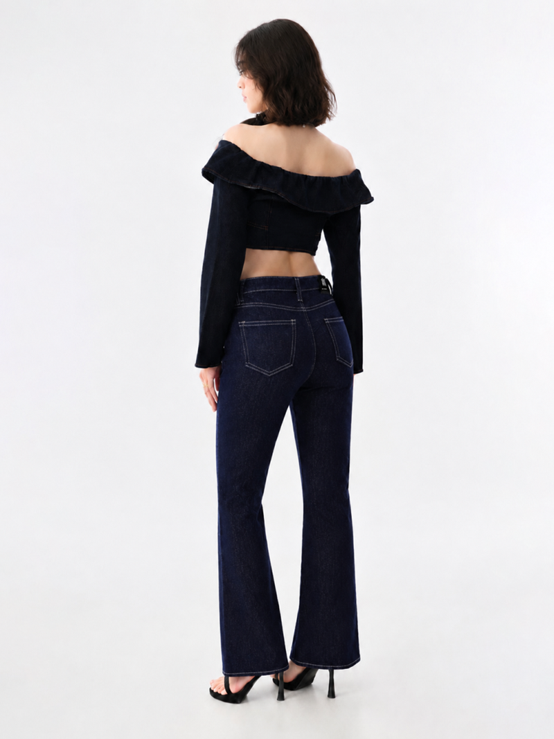 Fever Contrast Stitch Bootcut Jean