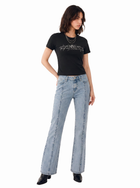 Kaia R-Embroidered Straight Jean