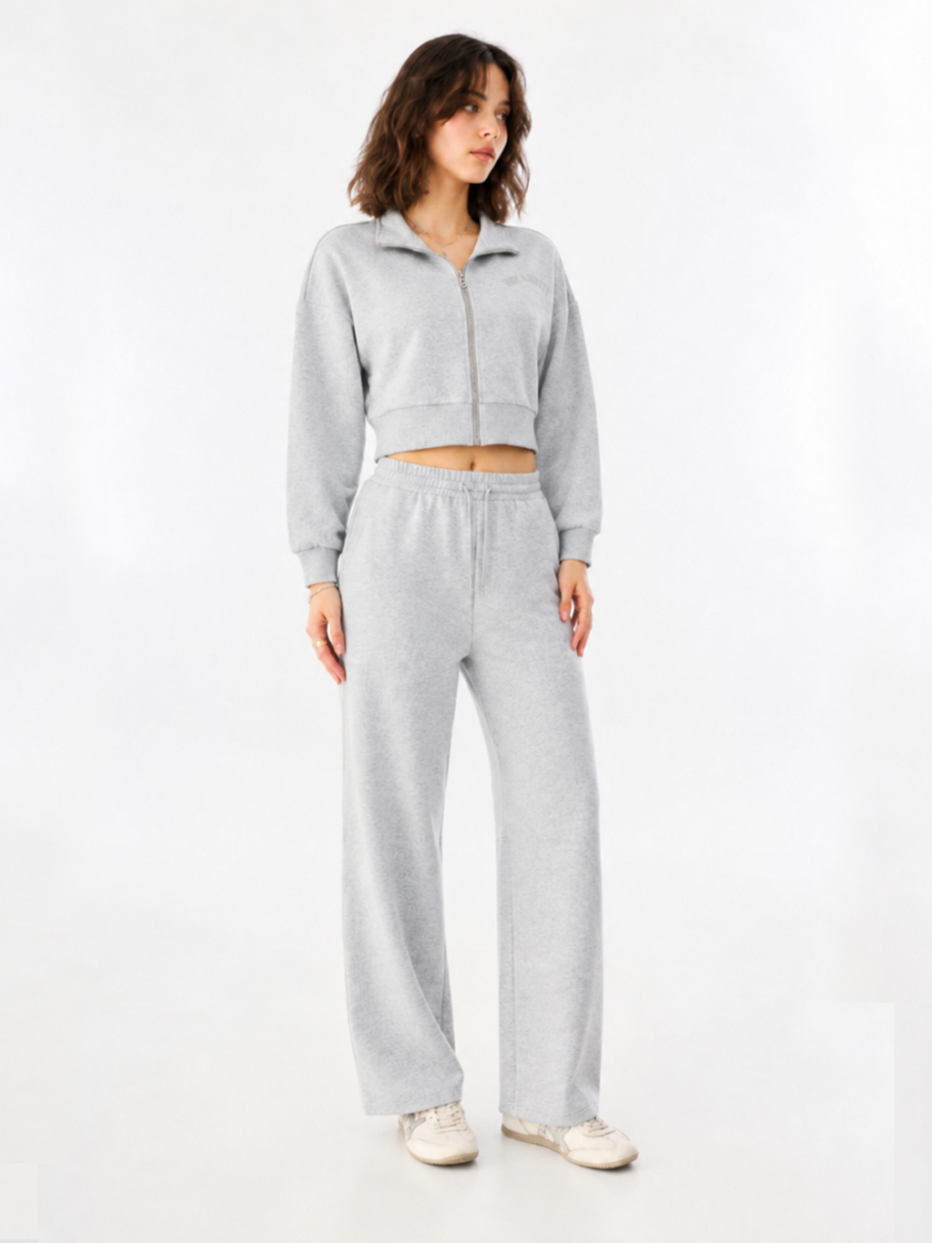 Collegiate Logo Cropped Hoodie