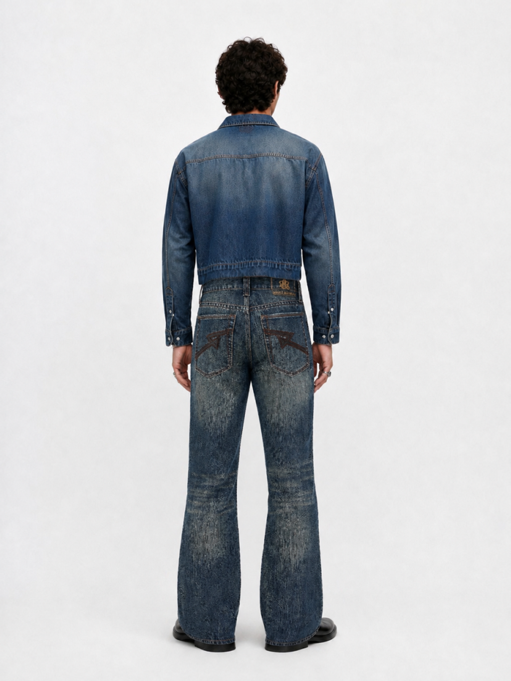 Neil Vintage Green Fade Straight Jean