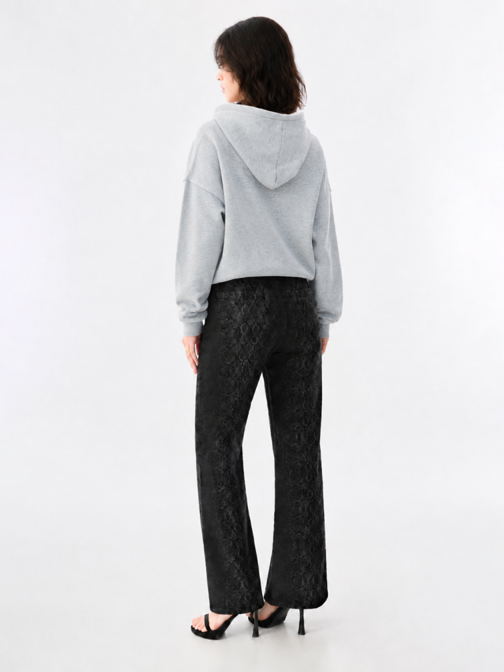 Tonal Logo Relaxed Hoodie