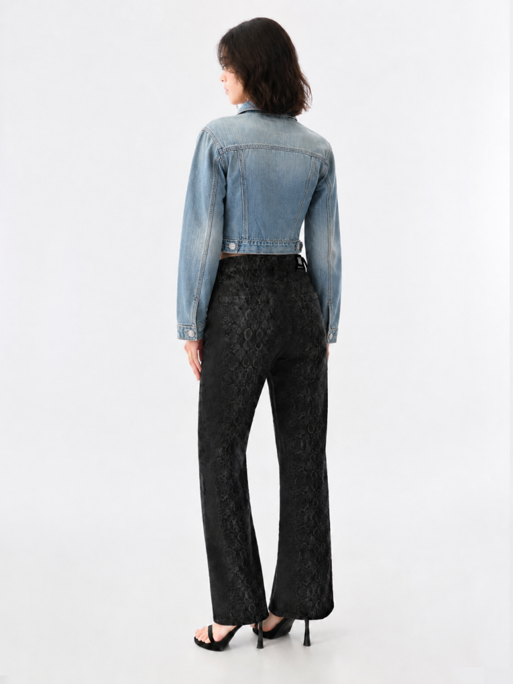 Studded Hem Denim Jacket