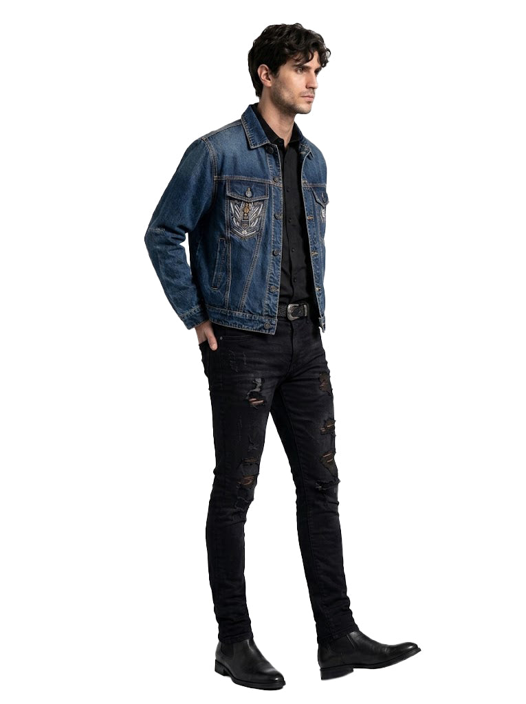 Embroidered Denim Jacket