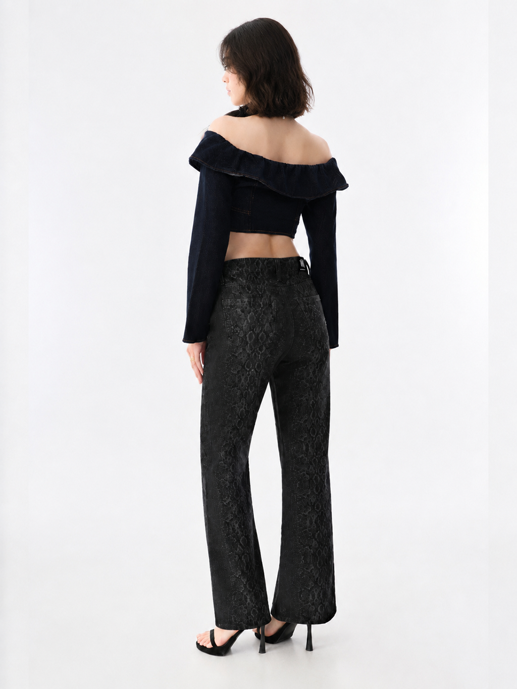 Kaia Allover Leopard Straight Jean