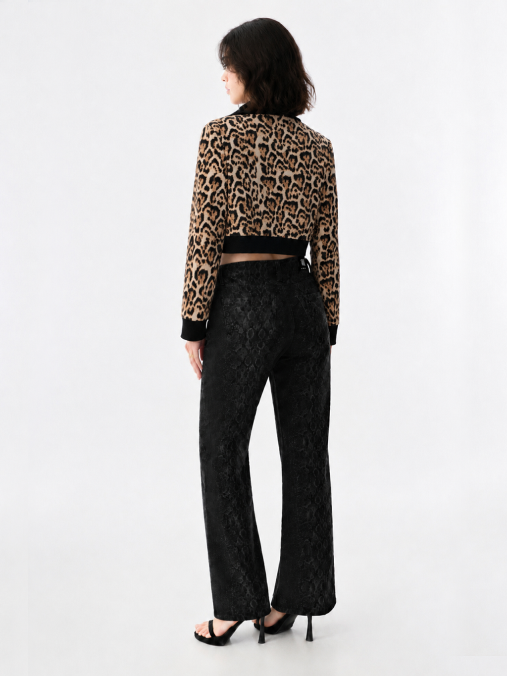Leopard Print Bomber Jacket