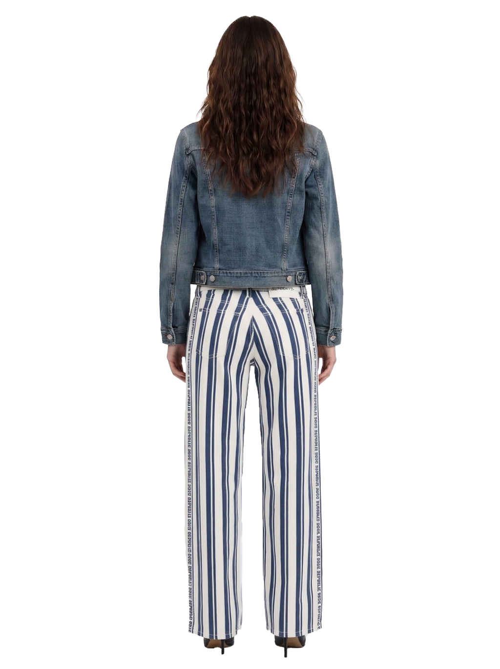Stella Striped Relaxed Straight Jean