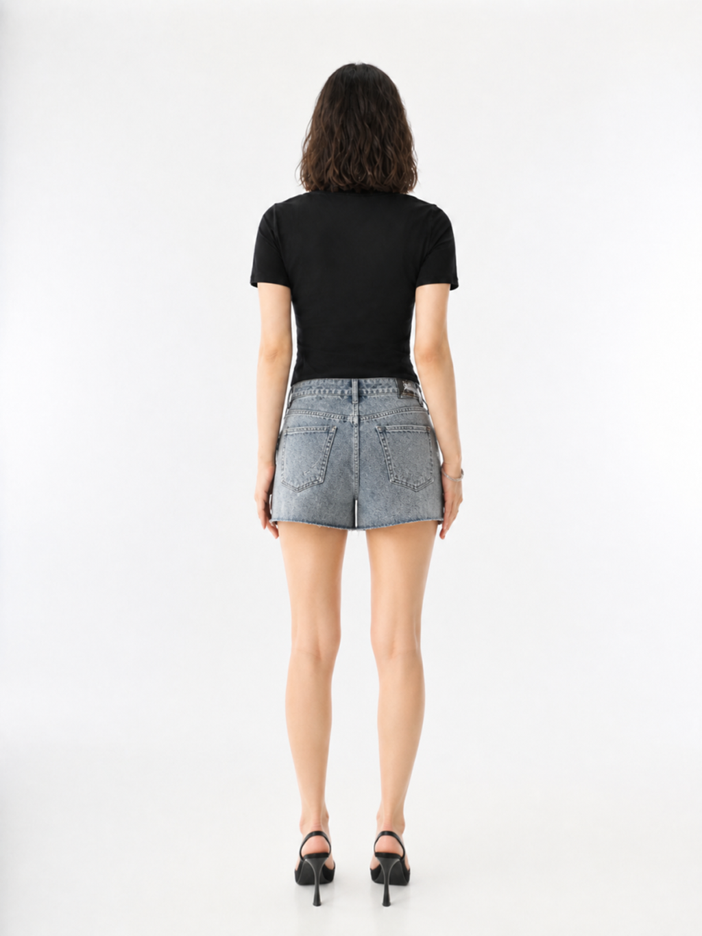 Oversized Pocket Denim Mini Skirt