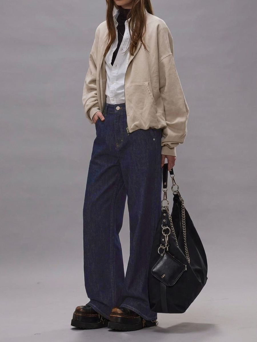 Kendall Black Wide Leg Jean