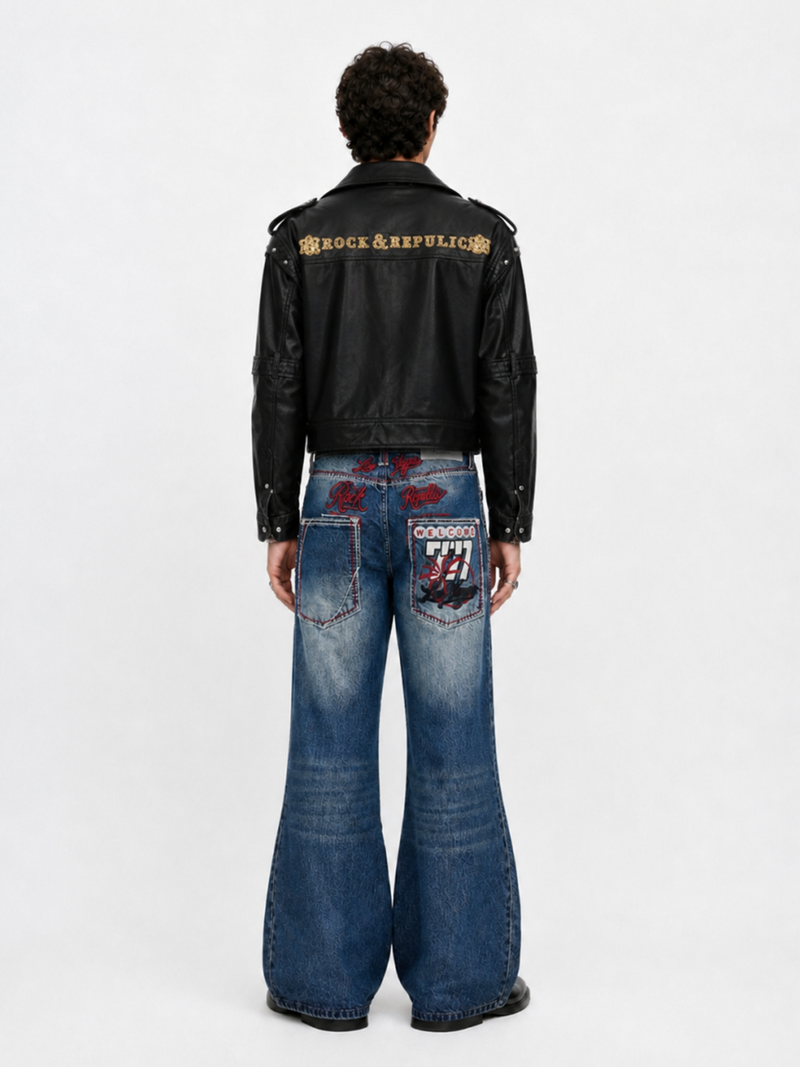 Gold Crest Moto Jacket