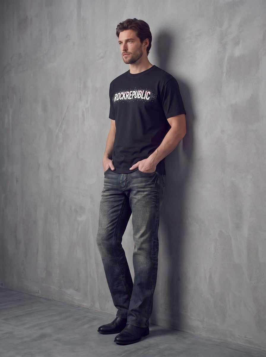 Embellished Wordmark Relaxed T-Shirt