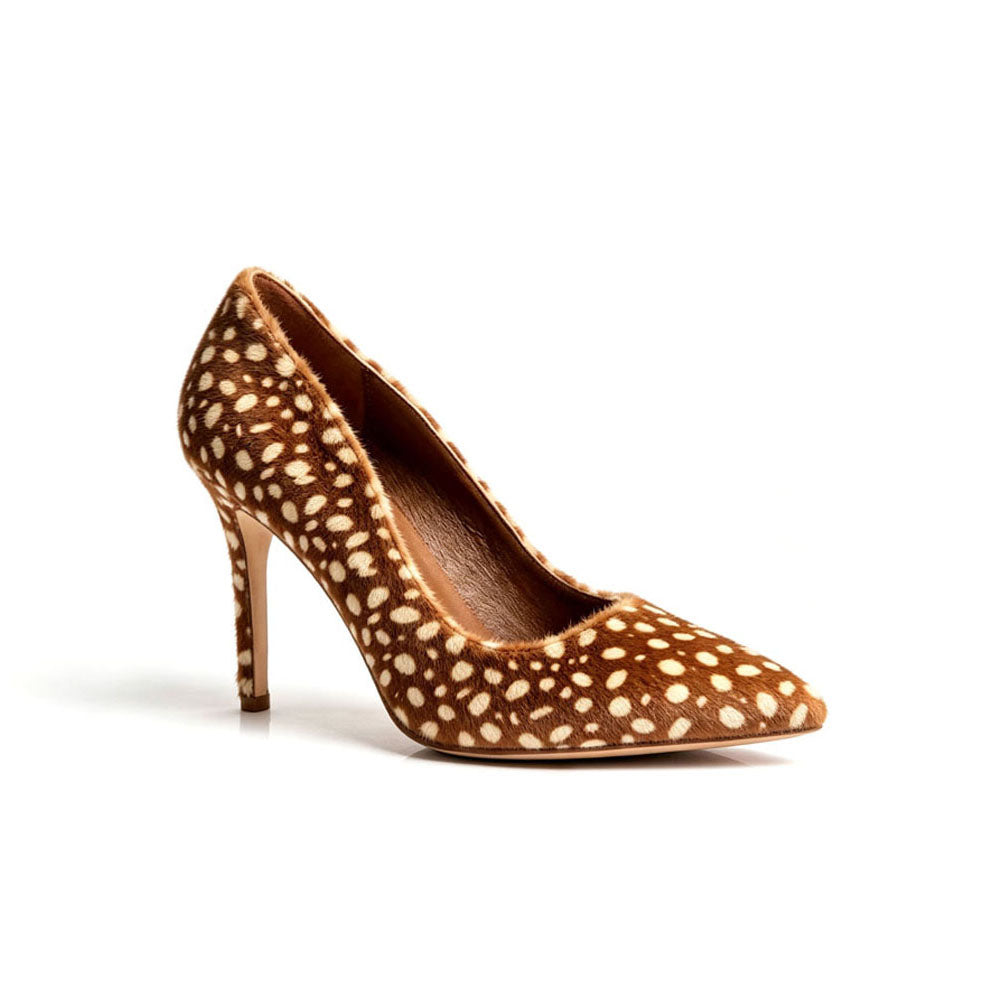 Spotted Pointed Toe Pump