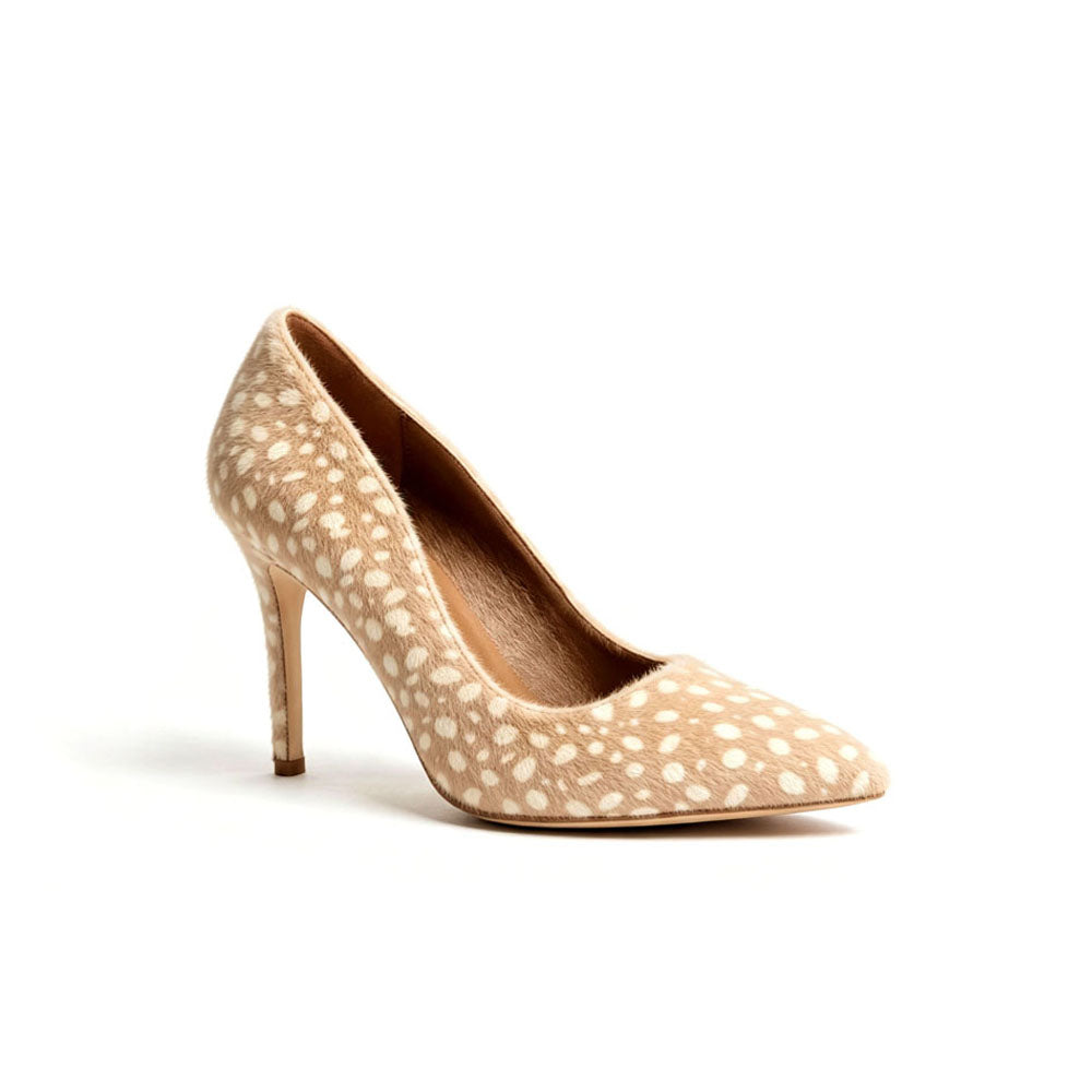Spotted Pointed Toe Pump