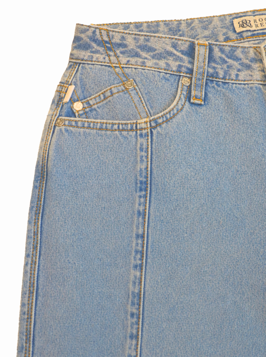 Kaia R-Embroidered Straight Jean