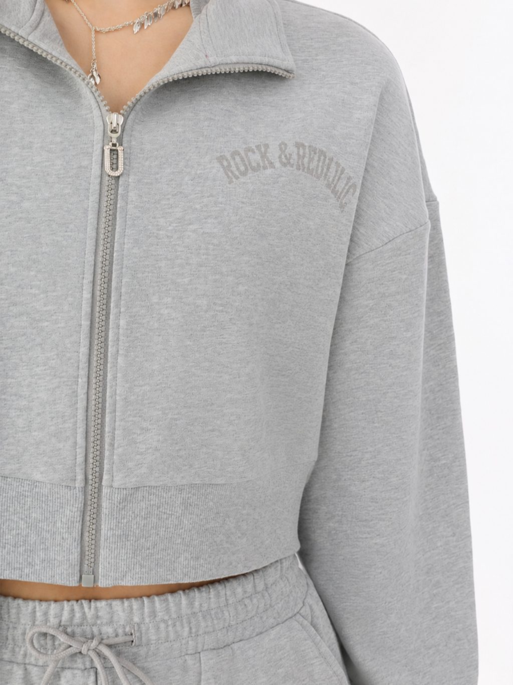 Collegiate Logo Cropped Hoodie