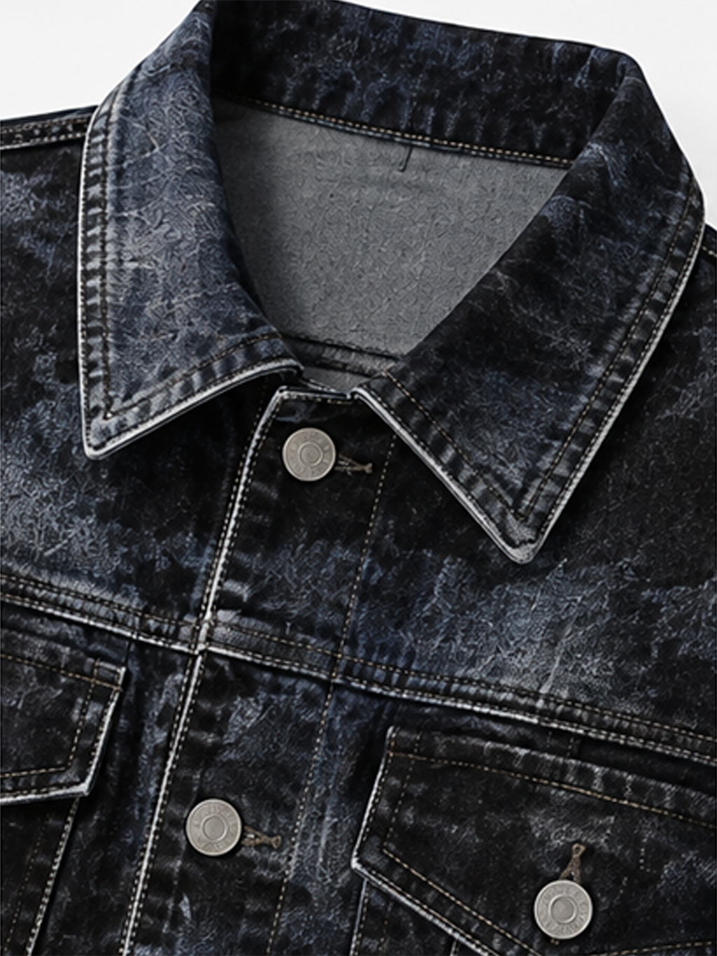 Tonal Camo Denim Jacket
