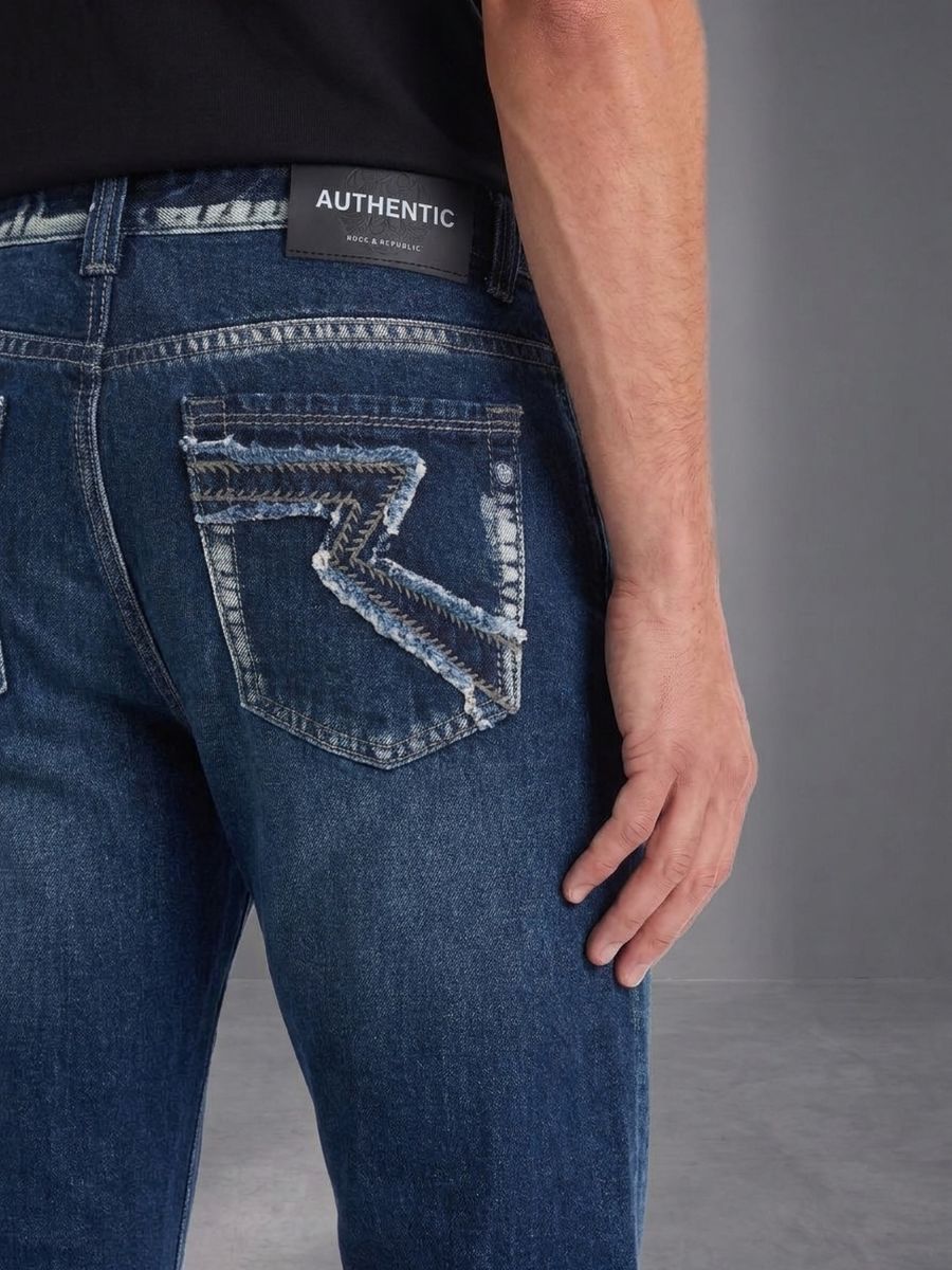 Neil Angular Back Pocket Straight Jean
