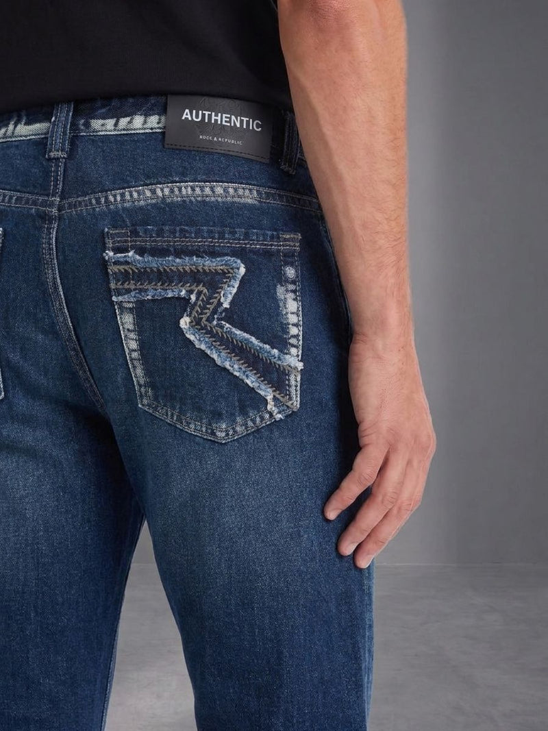 Neil Angular Back Pocket Straight Jean