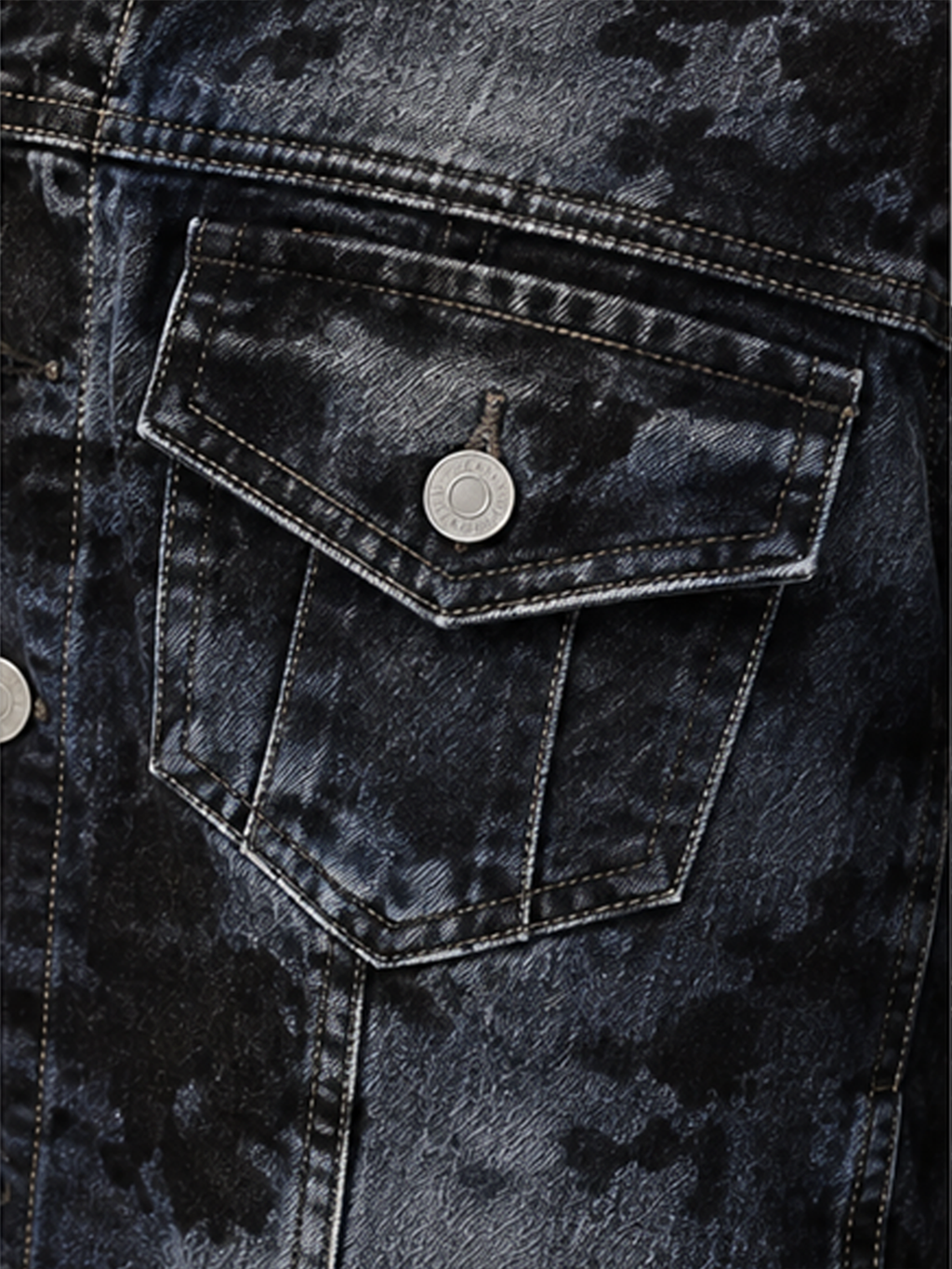 Tonal Camo Denim Jacket