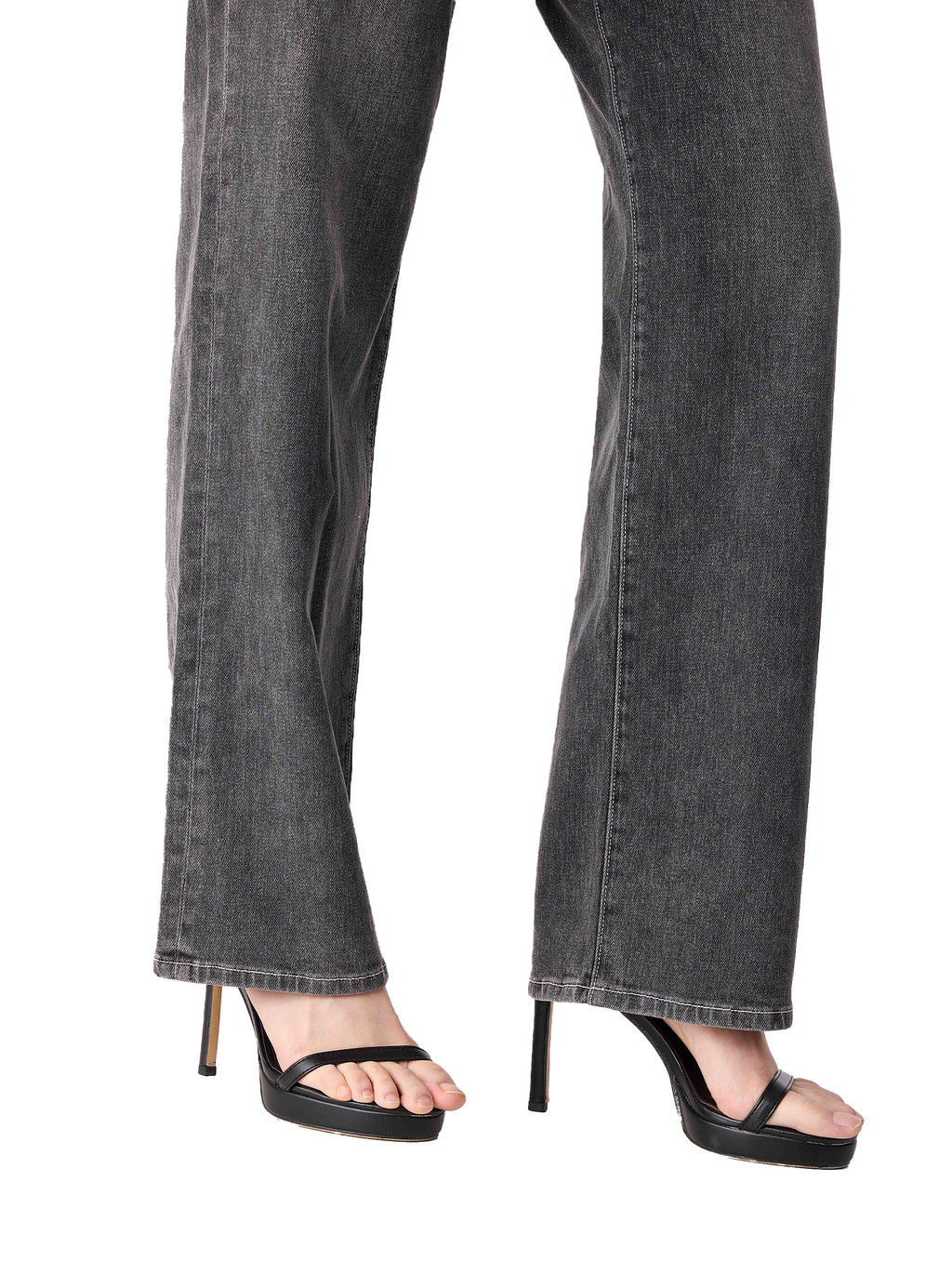 Kaia Mid Rise Embroidered Straight Jean