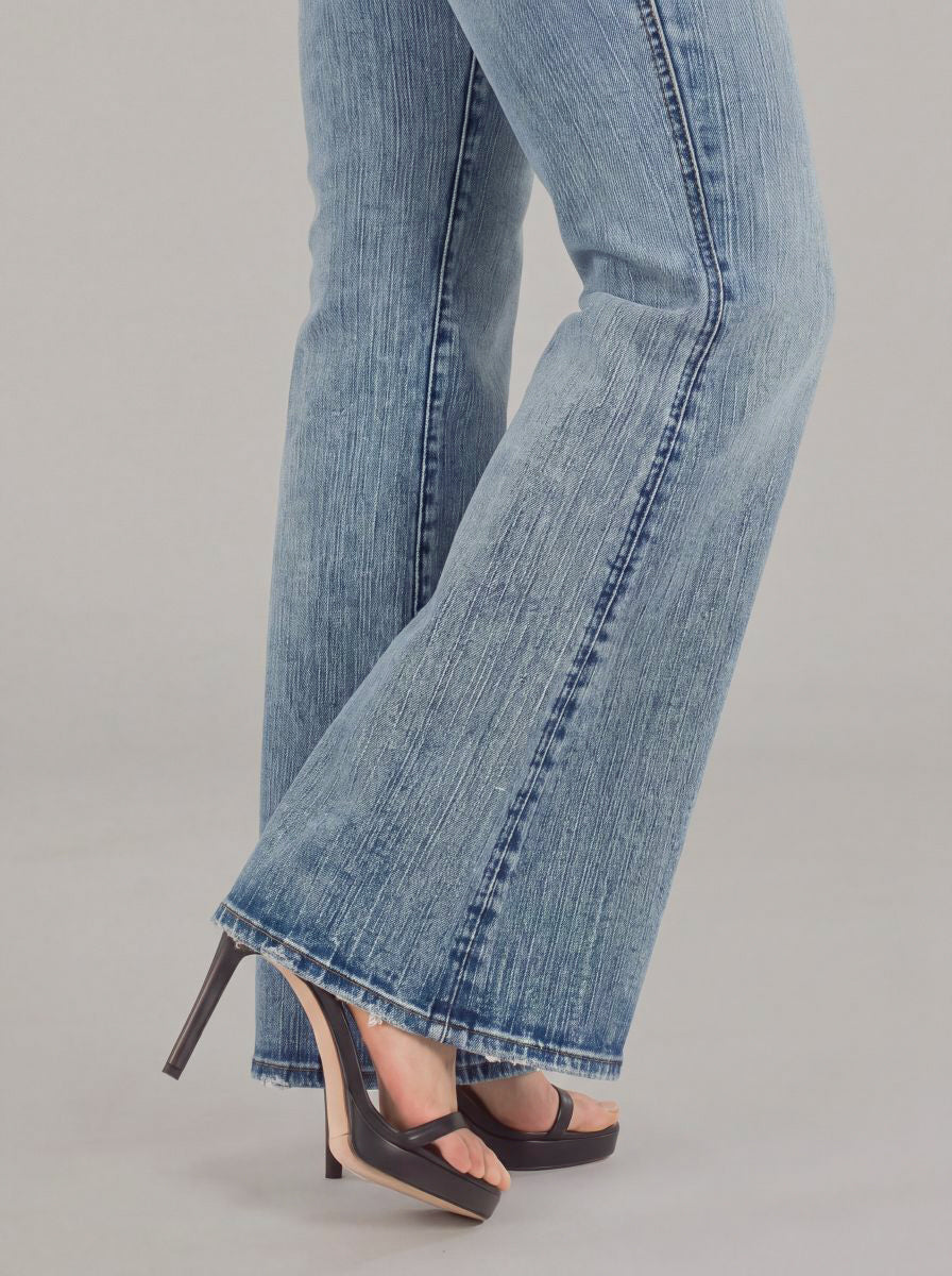 Fever White Logo Pocket Bootcut Jean
