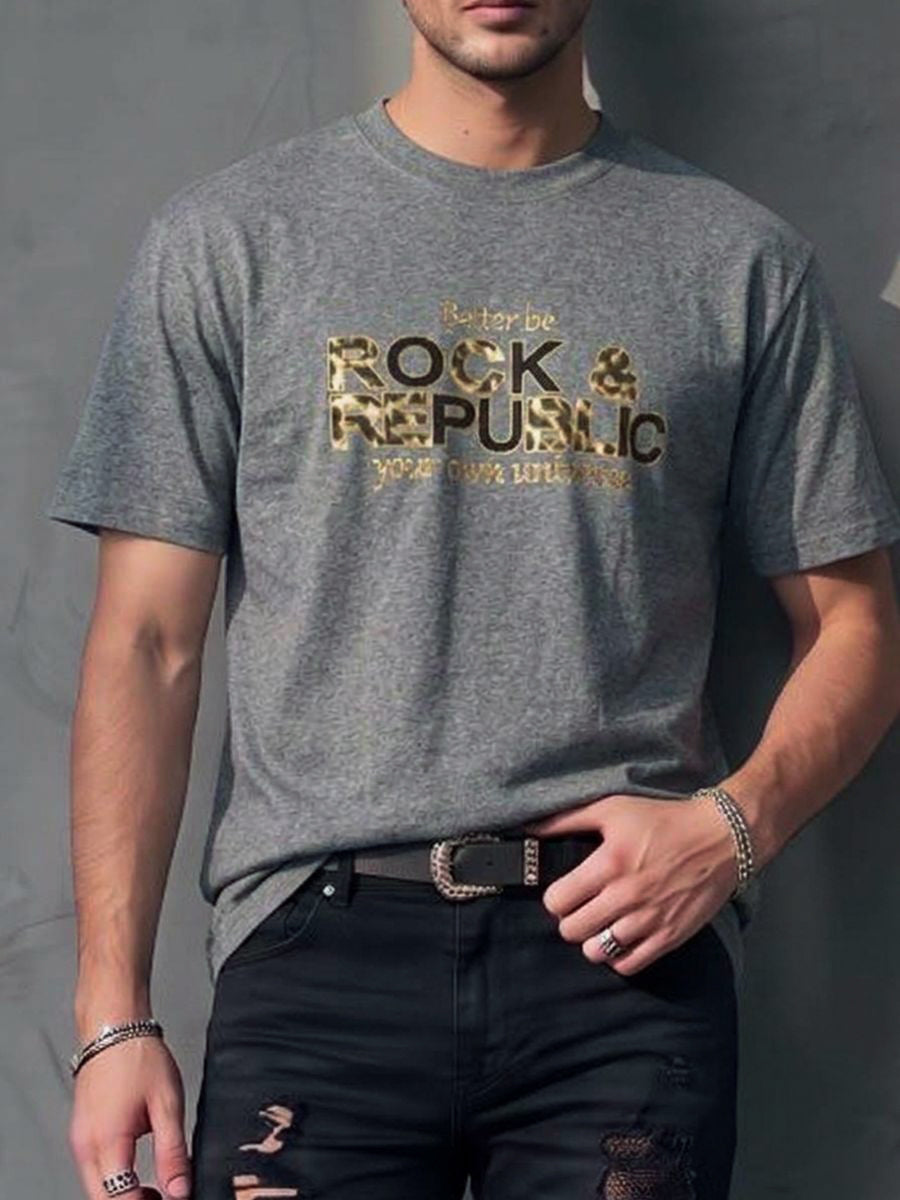 Gold Rock Graphic Relaxed T-Shirt