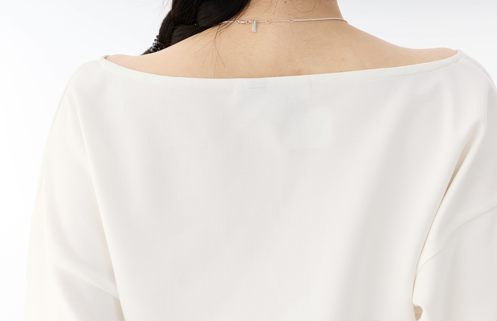 Draped Neck Knit Top