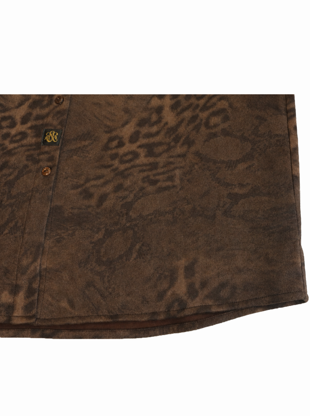 Leopard Print Contrast Denim Jacket