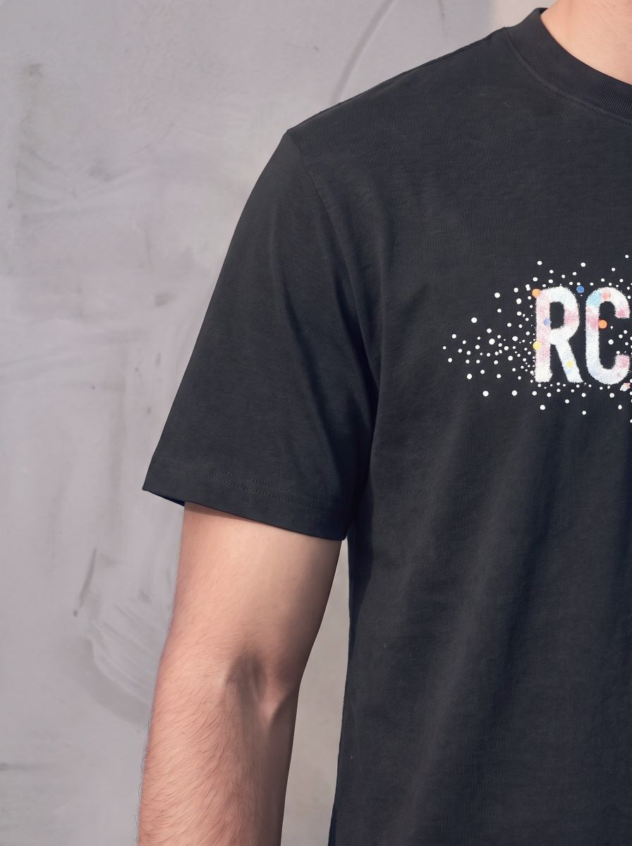 Embellished Wordmark Relaxed T-Shirt