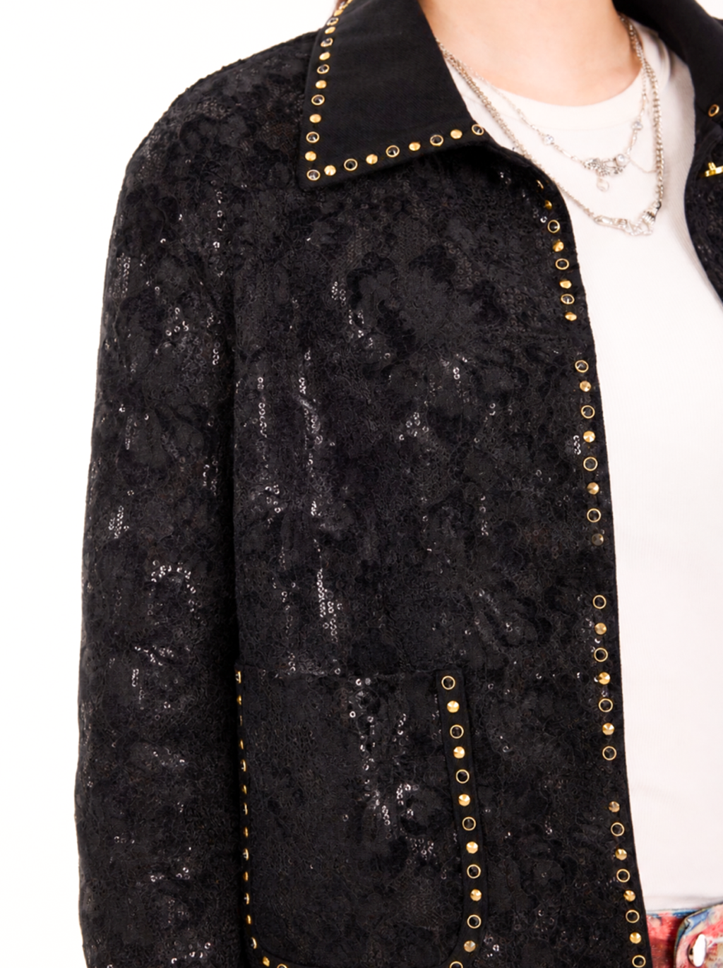 Studded Embroidered Jacket