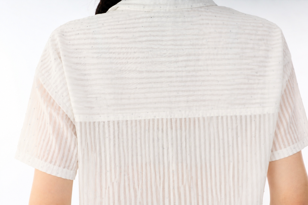 Washed Drawcord Knit Top