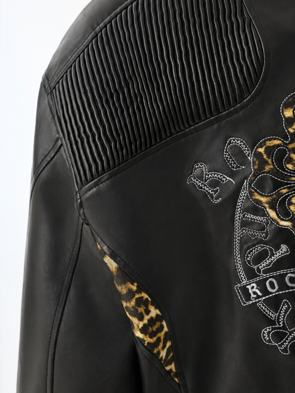 Studded Shoulder Bomber Jacket
