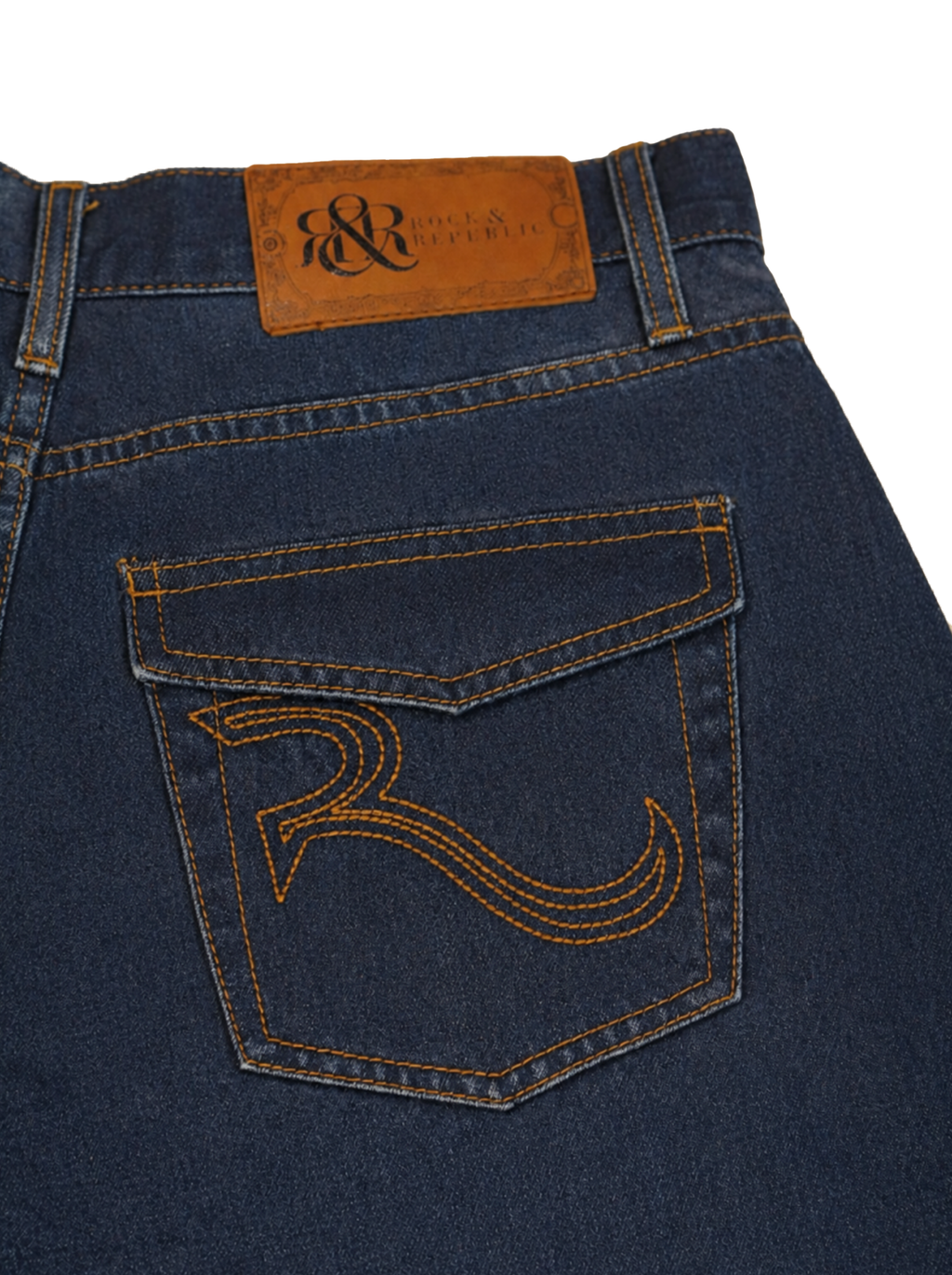 Rhys Embroidered Barrel Leg Jean
