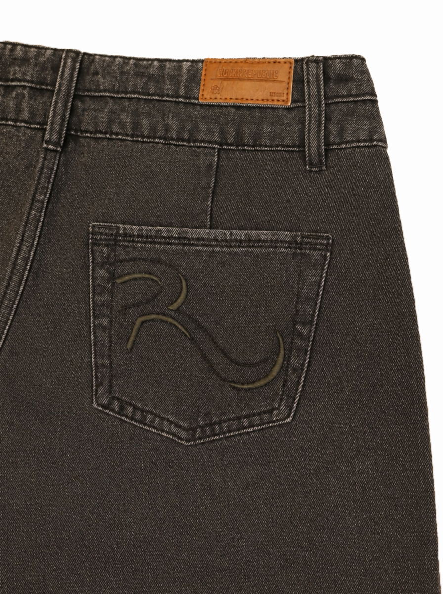 Bermuda Tie-Hem Denim Shorts