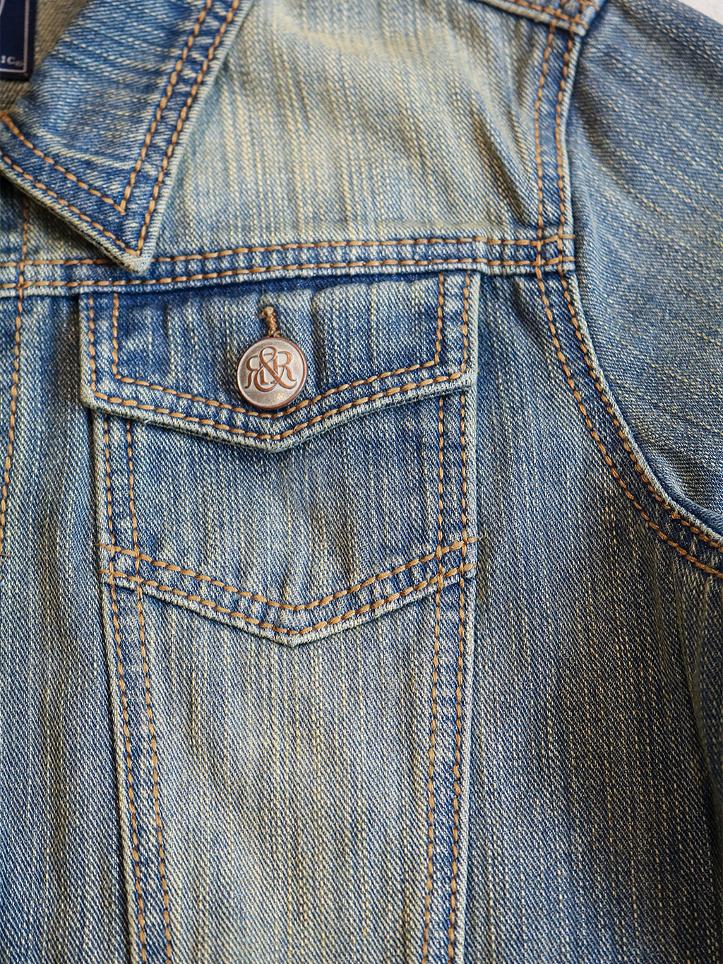 Studded Hem Denim Jacket