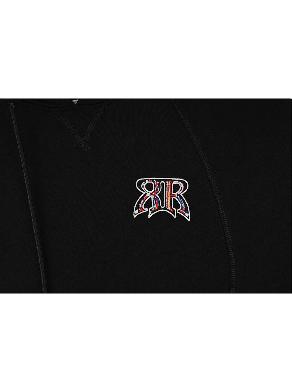Embroidered Logo Cropped Hoodie