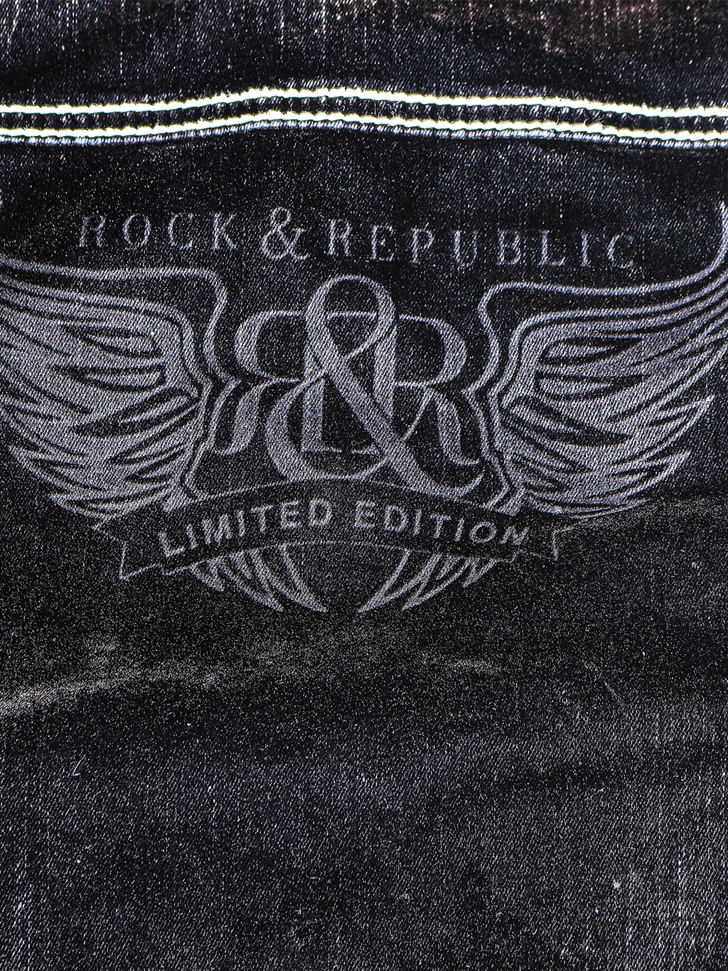 Contrast Stitch Black Denim Jacket