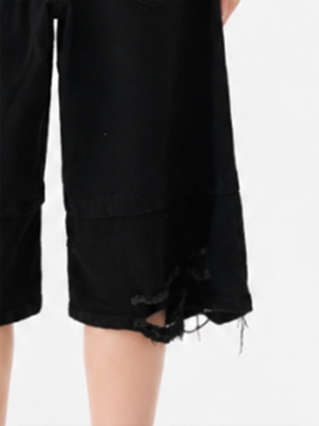 Rhinestone Pocket Denim Shorts