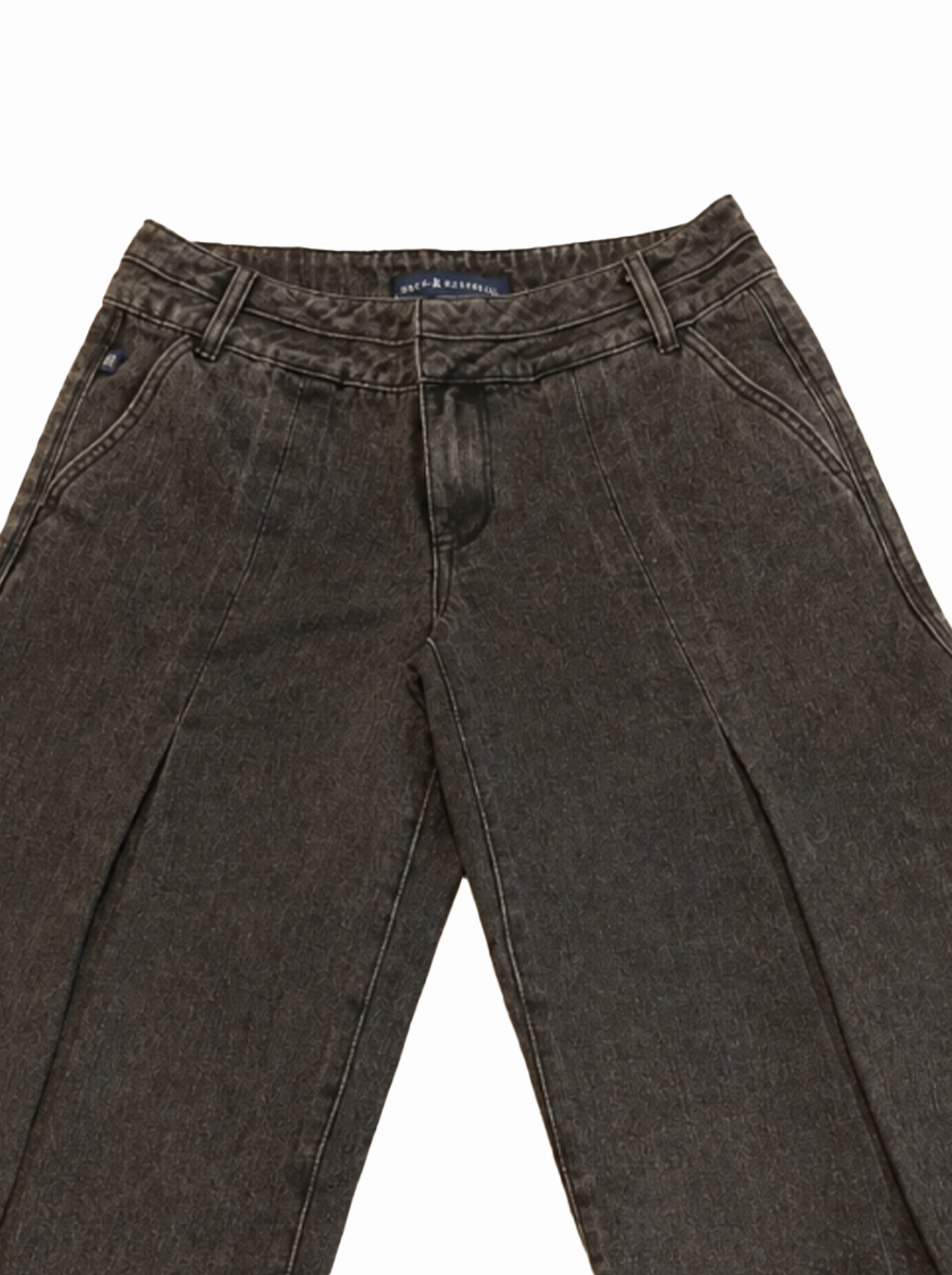 Bermuda Tie-Hem Denim Shorts