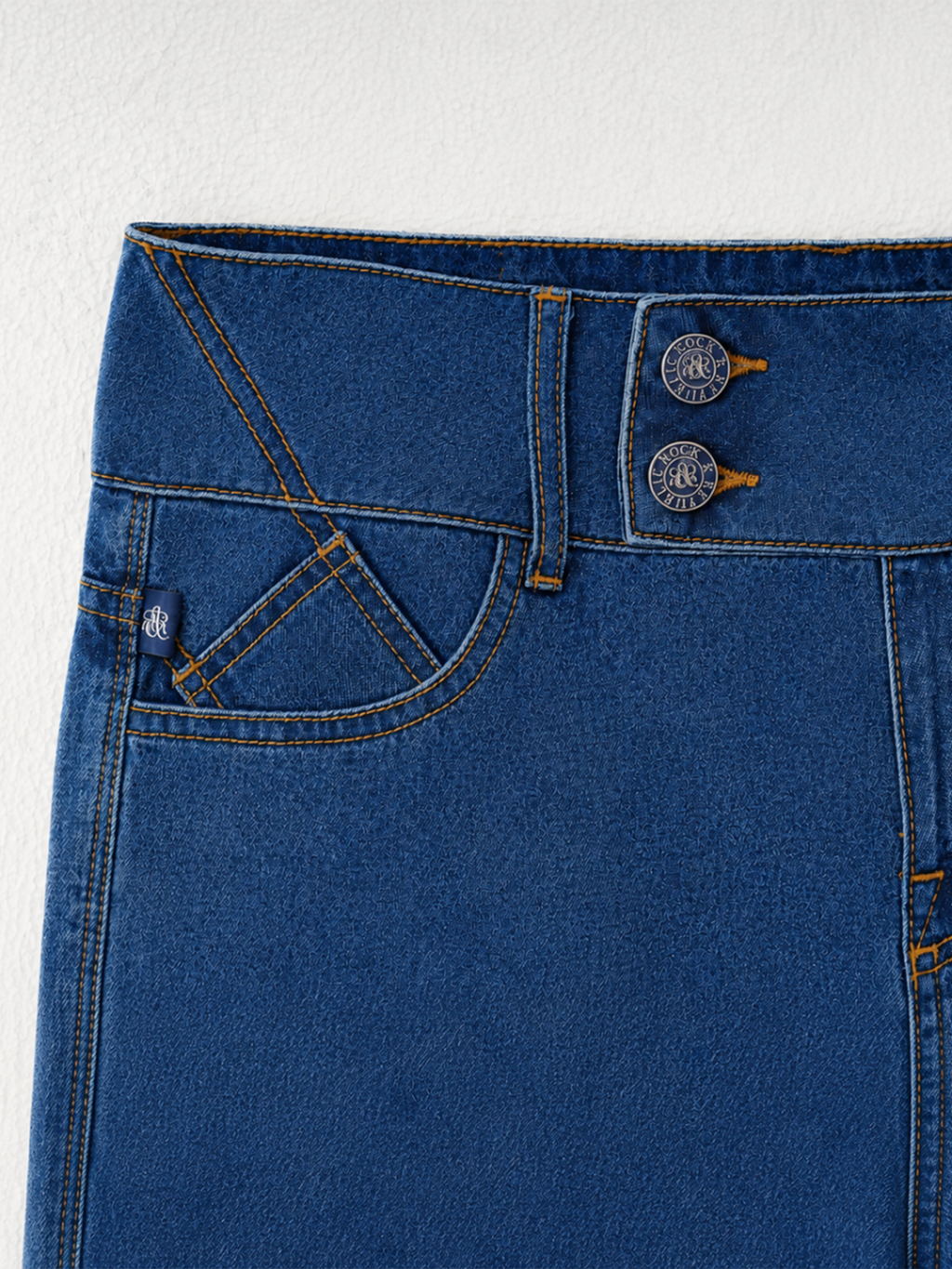 R Pocket Wide Leg Jeans