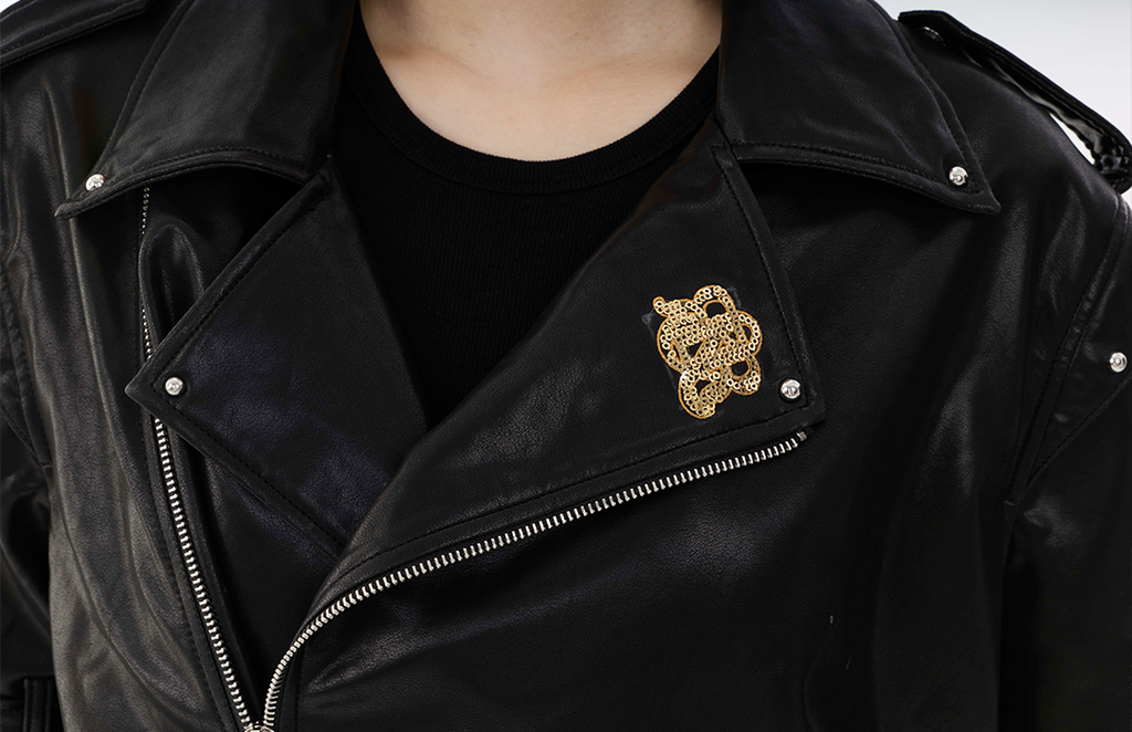 Gold Crest Moto Jacket