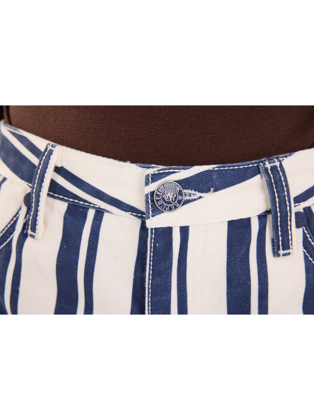 Stella Striped Relaxed Straight Jean