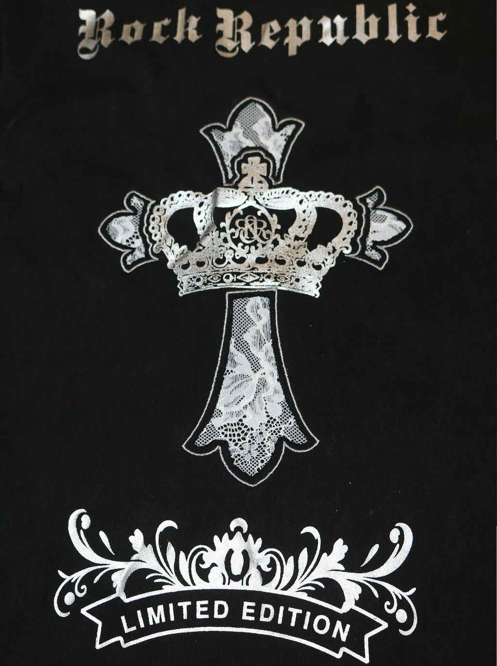 Ornate Cross Fitted T-Shirt