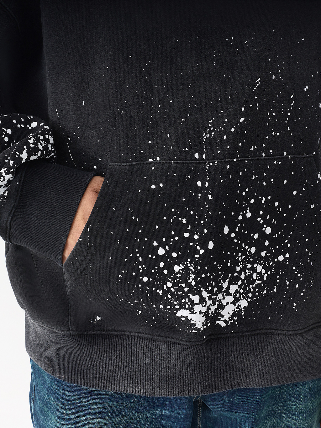 Splatter Logo Relaxed Hoodie