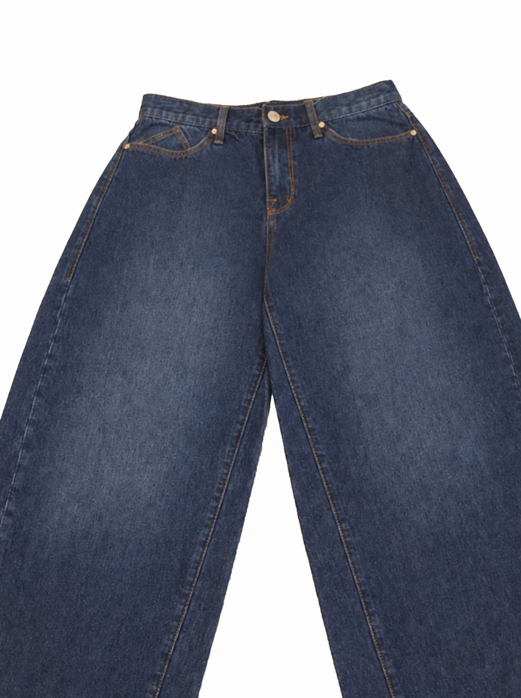 Rhys Embroidered Barrel Leg Jean